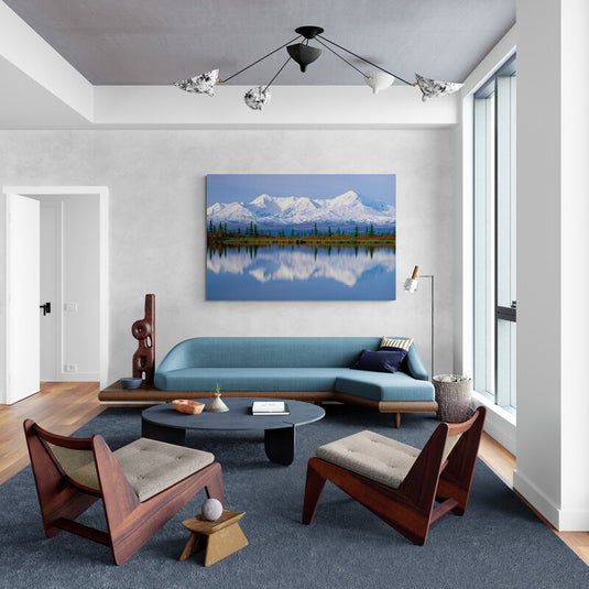 Alaska scenery mountains - Canvas Mérida Fine Print Art