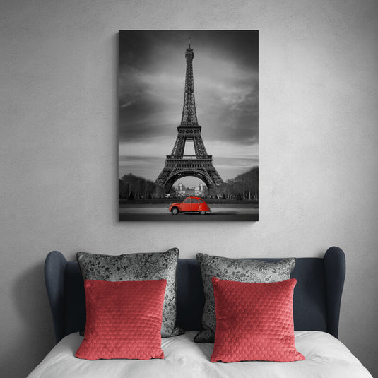 Paris vocho rojo - Canvas Mérida Fine Print Art