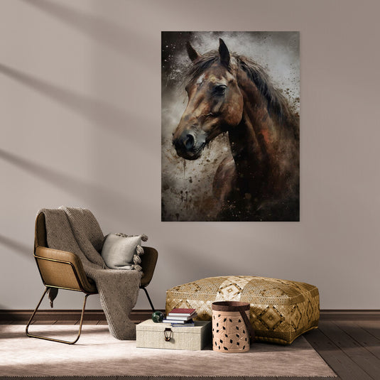 Retrato expresivo de caballo