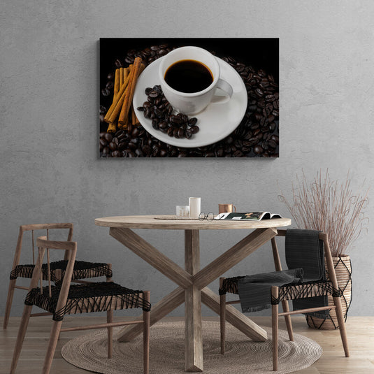 Black coffee - Canvas Mérida Fine Print Art