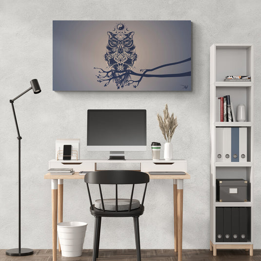 Búho en la rama - Canvas Mérida Fine Print Art