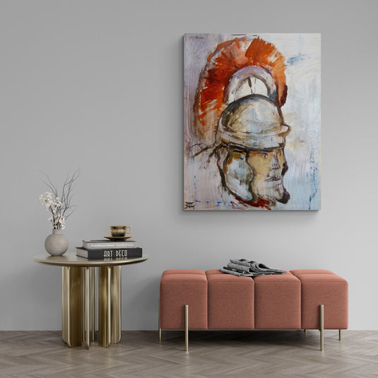 Casco legionario romano pintura expresiva Descals