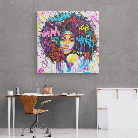 Chica del muro - Canvas Mérida Fine Print Art