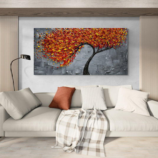 Árbol Rojo - Canvas Mérida Fine Print Art