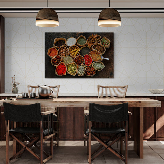 Cosecha de especias y semillas - Canvas Mérida Cuadros Decorativos