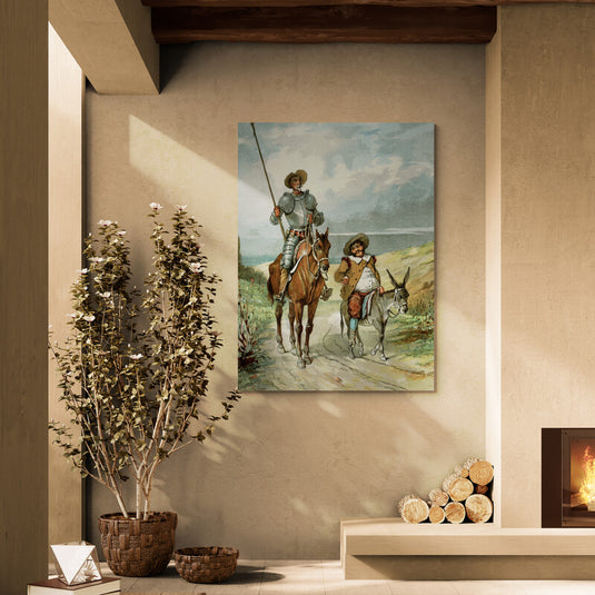 Don Quijote y su escudero