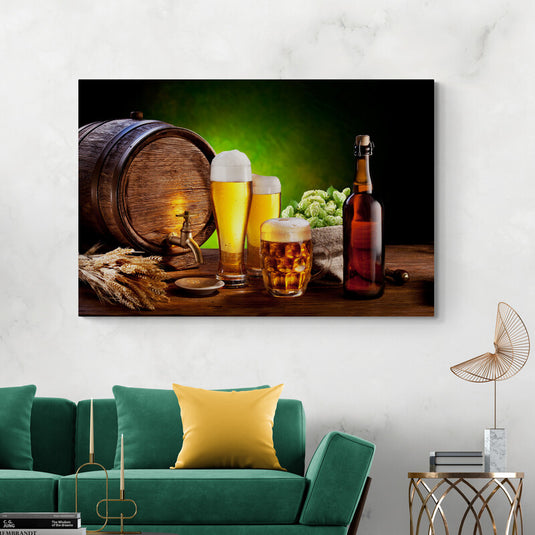 El bocado de la cerveza - Canvas Mérida Fine Print Art