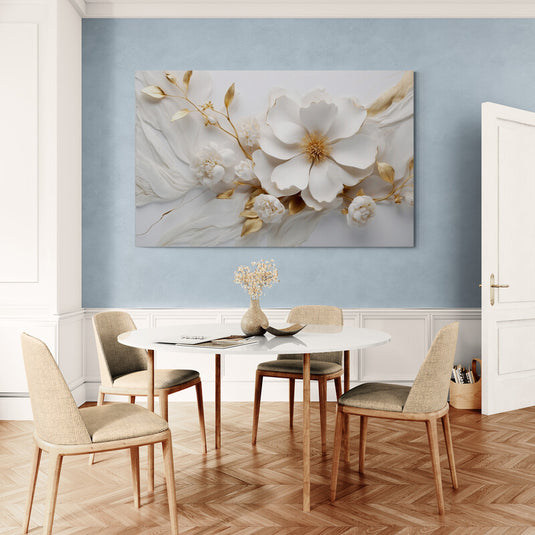 Elegancia Floral en Dorado