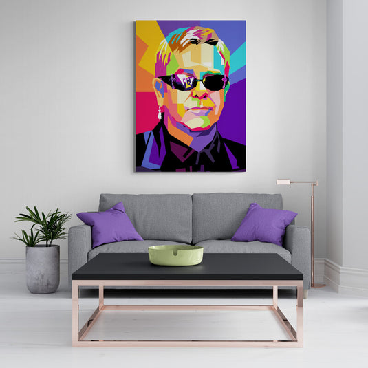 Elton John - Canvas Mérida Fine Print Art