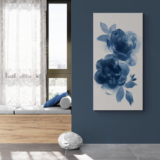 Pintura de Flores Azules