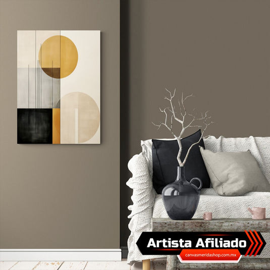 Geométrico Otoñal - Dante Cardenas - Canvas Mérida Fine Print Art