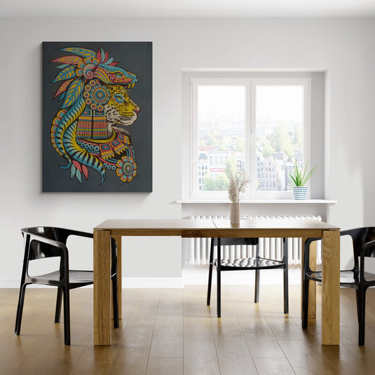 Guerrero jaguar - Canvas Mérida Cuadros Decorativos