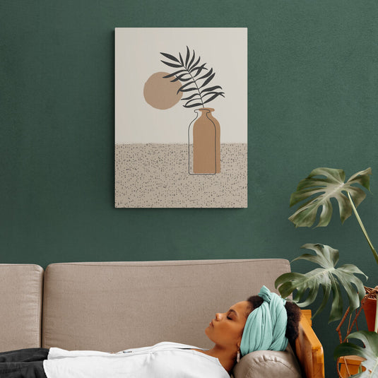 Hojas en linea - Canvas Mérida Cuadros Decorativos