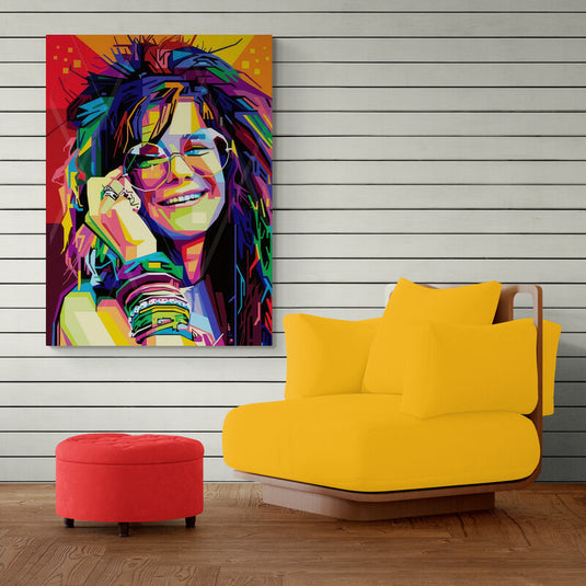 Janis Joplin - Canvas Mérida Fine Print Art