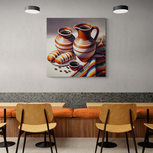 Azulejos decorativos con patrones florales en azul y dorado