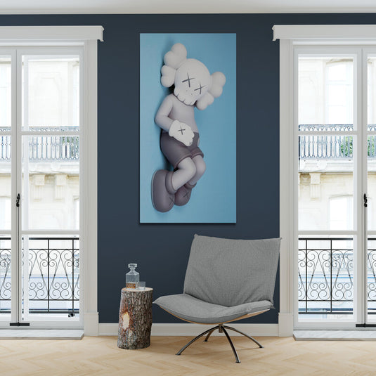 Kaws descansando - Canvas Mérida Fine Print Art