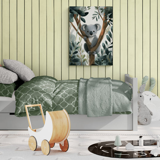 Cuadro de koala en árbol para habitación infantil