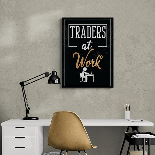 Traders at Work" para oficina