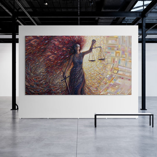 Lady Justice Van Gogh Type II - Canvas Mérida Fine Print Art
