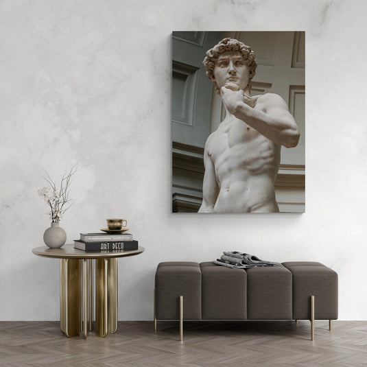 David Miguel Ángel estatua mármol desnudo