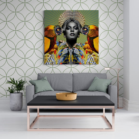 Mujer estilo psicodélico - Canvas Mérida Fine Print Art