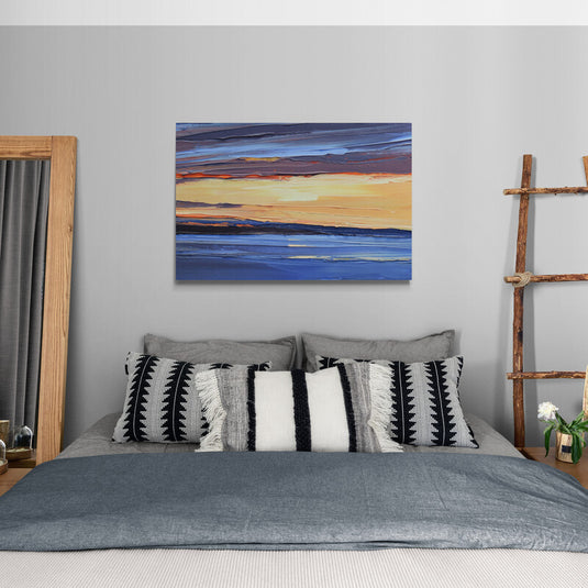 Ocaso en la playa - Canvas Mérida Cuadros Decorativos