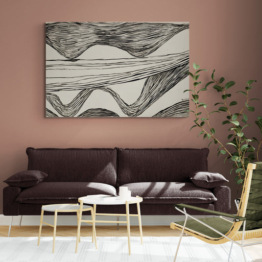 Líneas negras onduladas sobre fondo blanco.