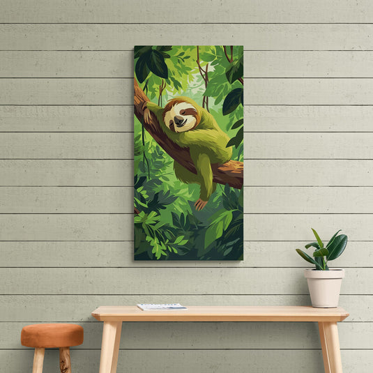 Perezoso Colgando en la Selva