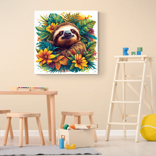 Perezoso en Jardín Tropical