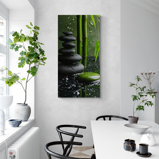 Serenidad Zen con Piedras y Bambú
