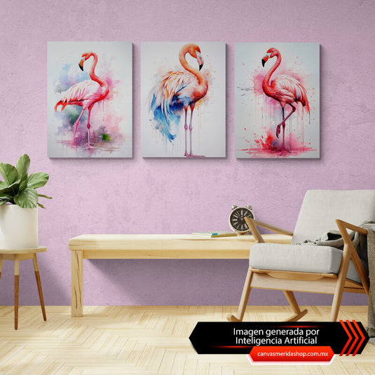 Set_de_tres_cuadros_decorativos_con_flamencos_en_estilo_acuarela