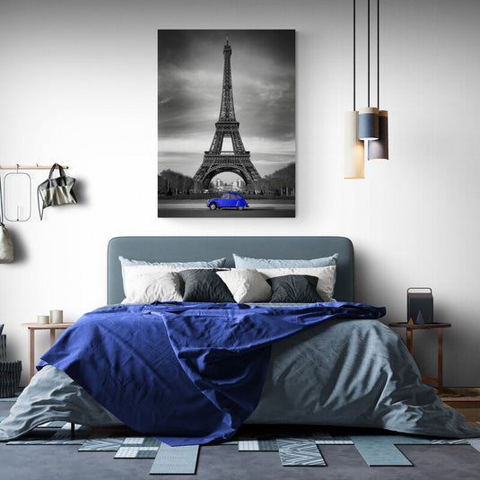 Paris vocho azul - Canvas Mérida Fine Print Art