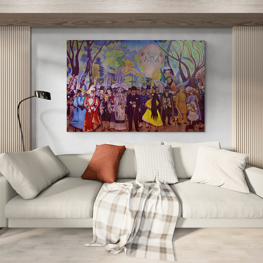 “Sueño de una Tarde Dominical en la Alameda Central” (Entrega Inmediata) - Canvas Mérida Cuadros Decorativos