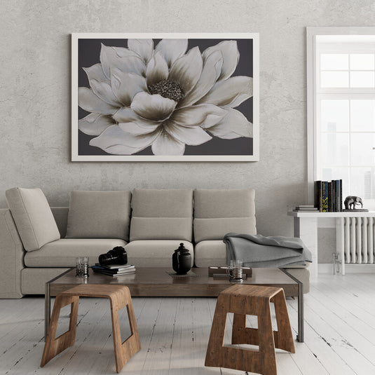 Imagen artística titulada 'Sueños en Flor', representando una interpretación contemporánea de la belleza floral