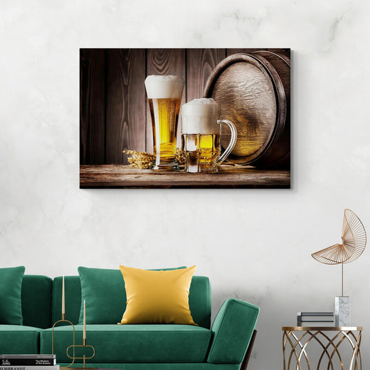 Tarros de cerveza - Canvas Mérida Fine Print Art