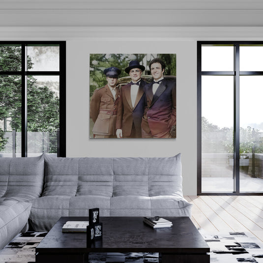 The Godfather Cast (color) - Canvas Mérida Fine Print Art