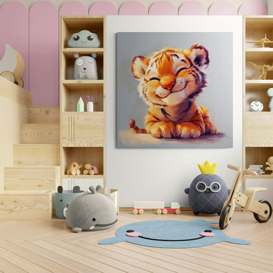 Tigrito Feliz - Canvas Mérida Cuadros Decorativos