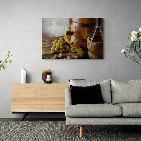 Vino y uvas (Entrega Inmediata) - Canvas Mérida Fine Print Art