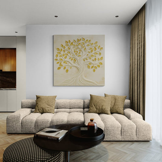 Árbol de la Vida en Oro — Textura y Luz