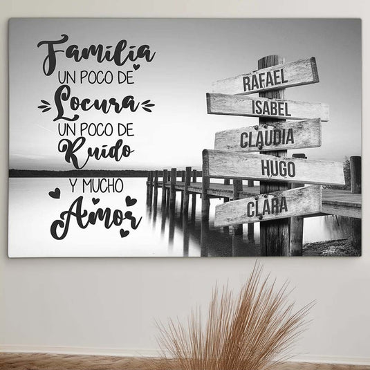 Atardecer en el Muelle (lienzo personalizado)