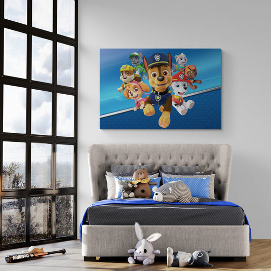 Cuadro decorativo Paw Patrol para habitación infantil – Canvas Mérida