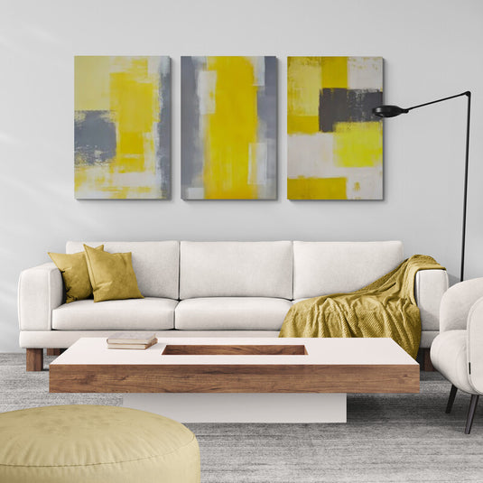 Set Abstracto Amarillo