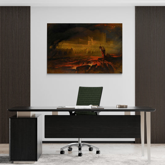 Pandemonium John Martin pintura infernal épico
