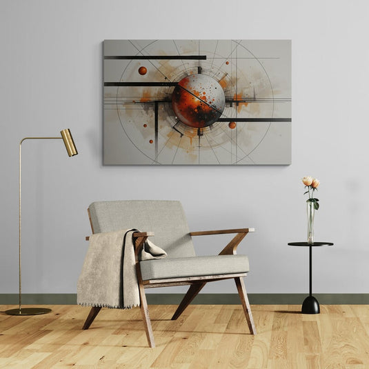 Órbita de Fuego — Arte Abstracto Contemporáneo
