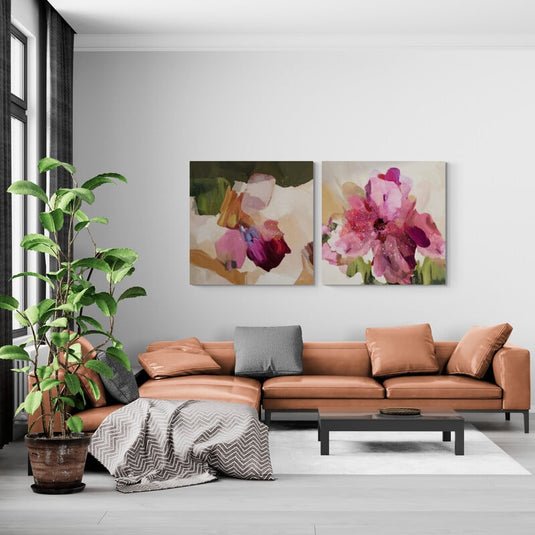 Set Pétalos en Susurro — Díptico Floral
