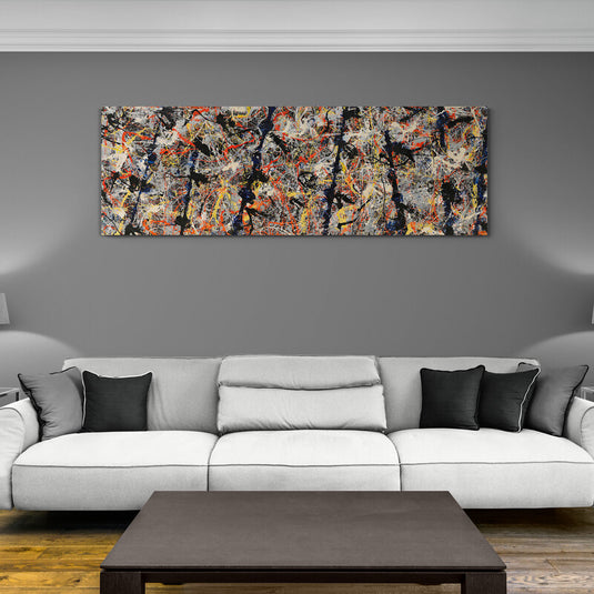 Cuadro abstracto en tonos vibrantes