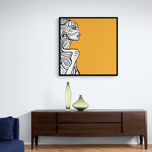 African Profile - Canvas Mérida Fine Print Art