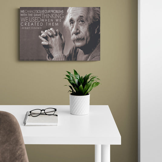 Albert Einstein - Canvas Mérida Fine Print Art