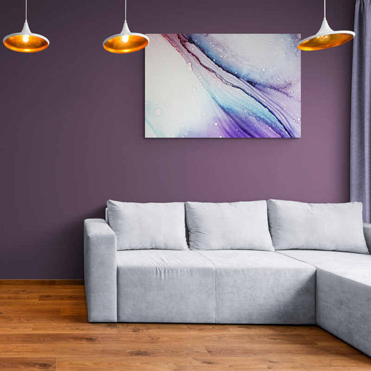 Alcohol Ink Soft Lilac - Canvas Mérida Fine Print Art