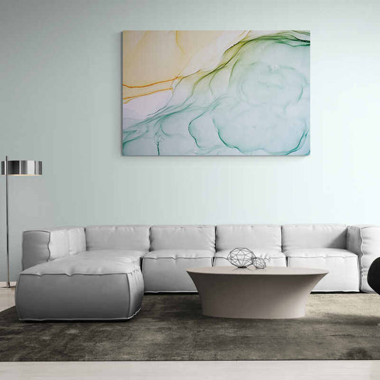 Alcohol Ink The Beach - Canvas Mérida Fine Print Art